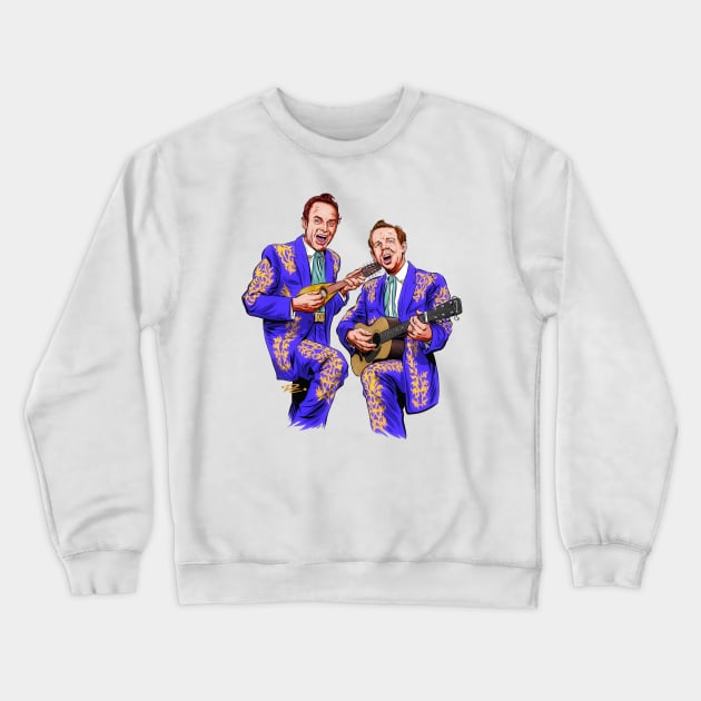The Louvin Brothers - An illustration by Paul Cemmick Crewneck Sweatshirt by PLAYDIGITAL2020
